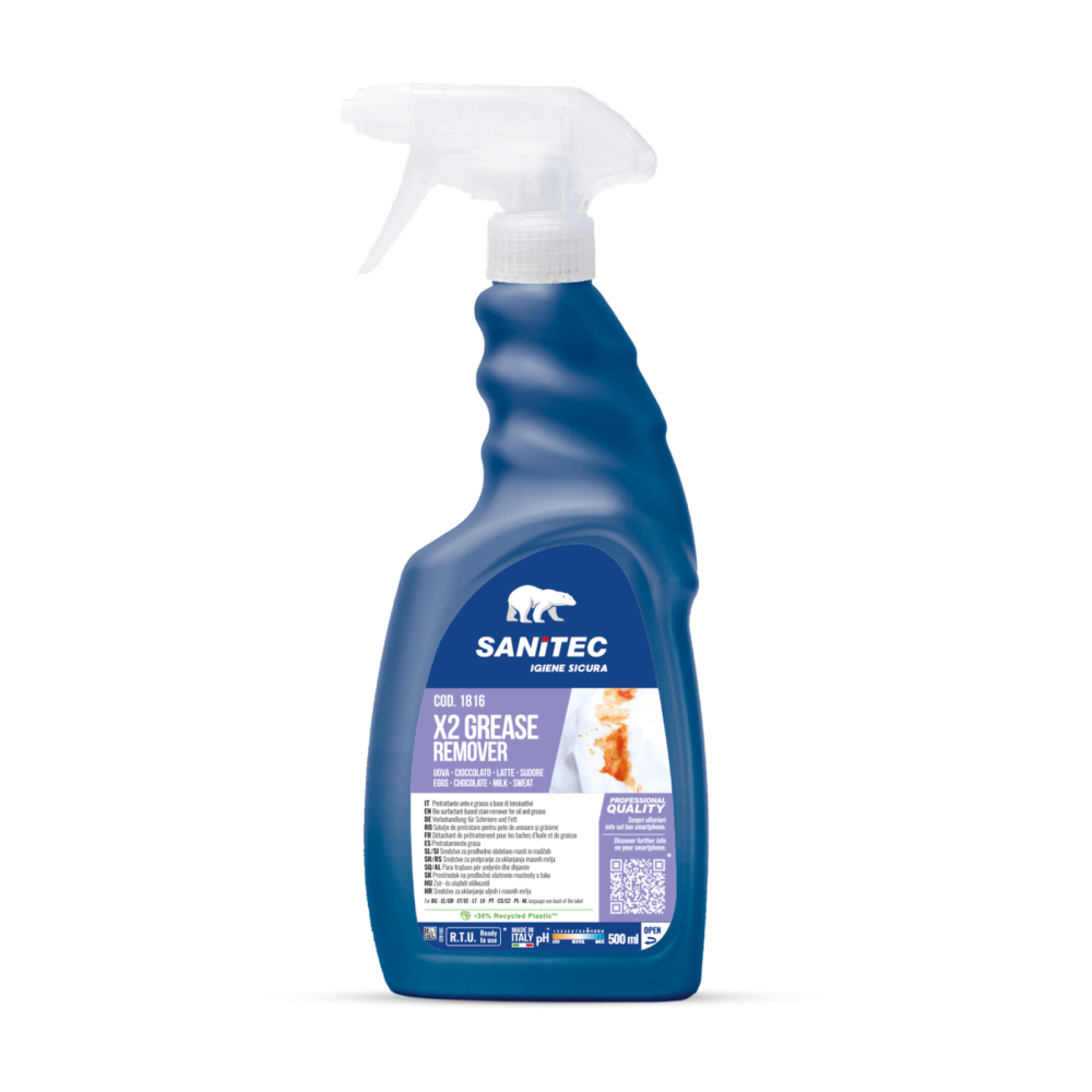Riebalinių dėmių valiklis audiniams ITALCHIMICA X2 GREASE REMOVER 500ml