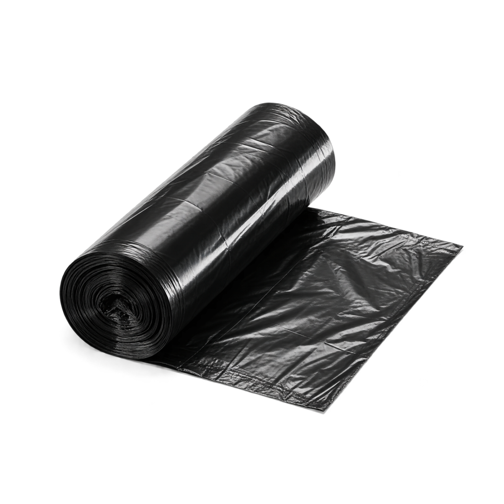 Šiukšlių maišai LDPE 120 L/25 vnt., juodi